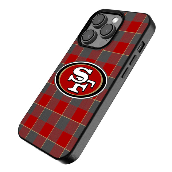 San Francisco 49ers Plaid Magnetic Phone Case-2