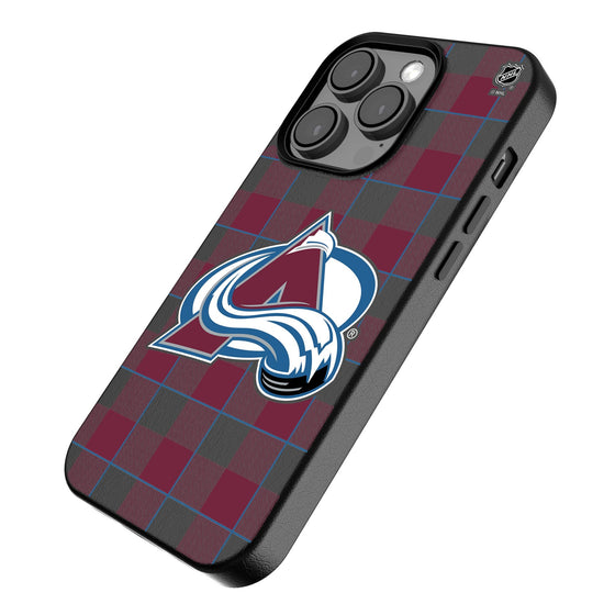 Colorado Avalanche Plaid MagSafe Compatible Phone Case-2