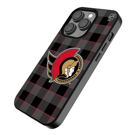 Ottawa Senators Plaid MagSafe Compatible Phone Case-2