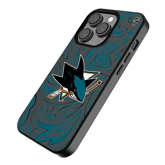 San Jose Sharks Paisley MagSafe Compatible Phone Case-2