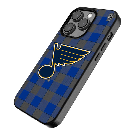 St. Louis Blues Plaid MagSafe Compatible Phone Case-2