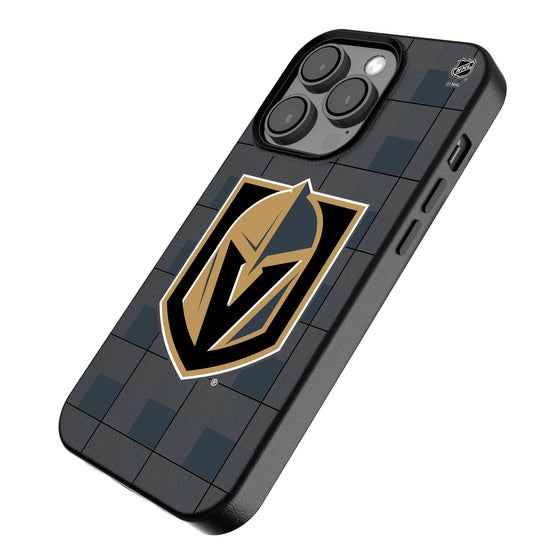 Vegas Golden Knights Plaid MagSafe Compatible Phone Case-2