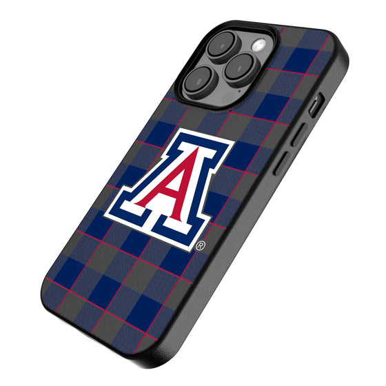 Arizona Wildcats Plaid Magnetic Phone Case-2