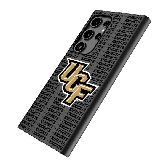 University of Central Florida Golden Knights Text Backdrop MagSafe Compatible Phone Case-1