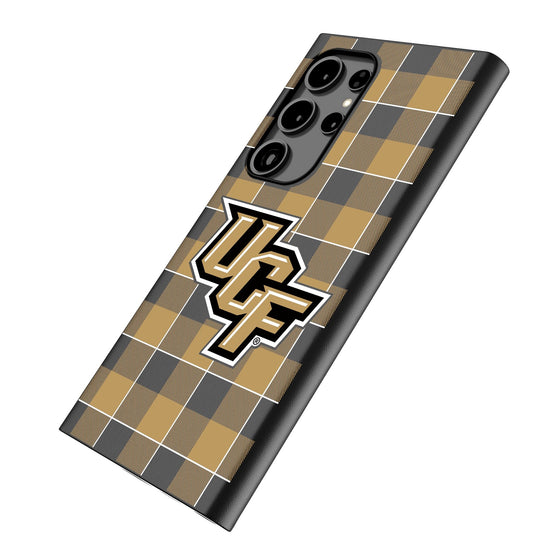 University of Central Florida Golden Knights Plaid MagSafe Compatible Phone Case-1