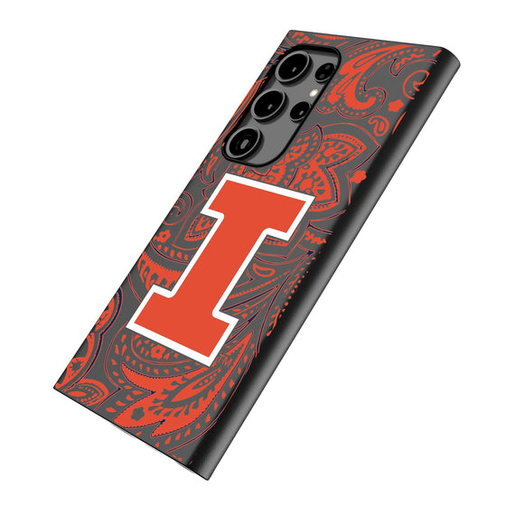 University of Illinois Fighting Illini Paisley MagSafe Compatible Phone Case-1