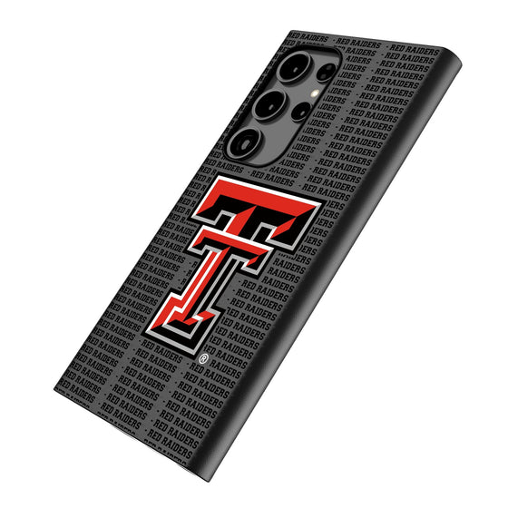 Texas Tech Red Raiders Text Backdrop MagSafe Compatible Phone Case-1