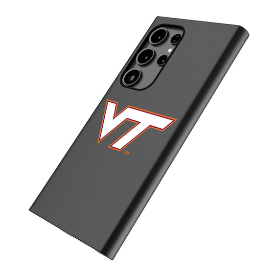 Virginia Tech Hokies Text Backdrop MagSafe Compatible Phone Case-1