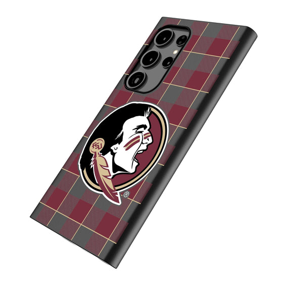 Florida State University Seminoles Plaid MagSafe Compatible Phone Case-1