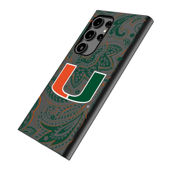 University of Miami Hurricanes Paisley MagSafe Compatible Phone Case-1