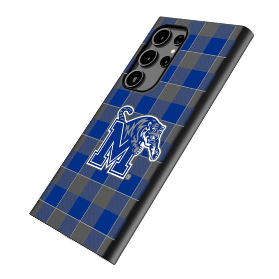 University of Memphis Tigers Plaid MagSafe Compatible Phone Case-1