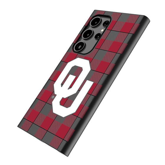 University of Oklahoma Sooners Plaid MagSafe Compatible Phone Case-1