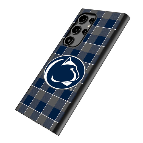 Pennsylvania State University Nittany Lions Plaid MagSafe Compatible Phone Case-1