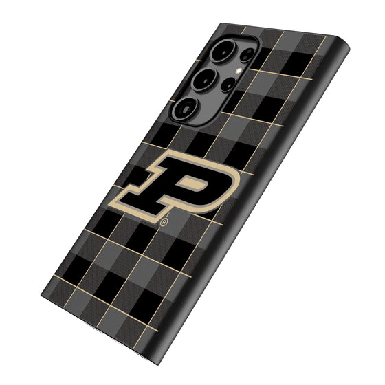 Purdue University Boilermakers Plaid MagSafe Compatible Phone Case-1