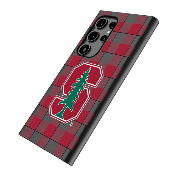 Stanford University Cardinal Plaid MagSafe Compatible Phone Case-1