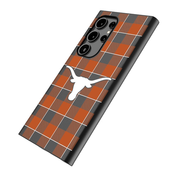 University of Texas Longhorns Plaid MagSafe Compatible Phone Case-1