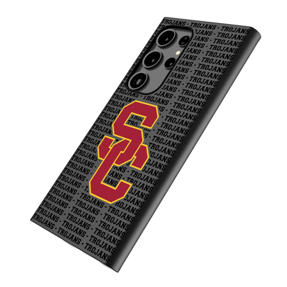 University of Southern California Trojans Text Backdrop MagSafe Compatible Phone Case-1