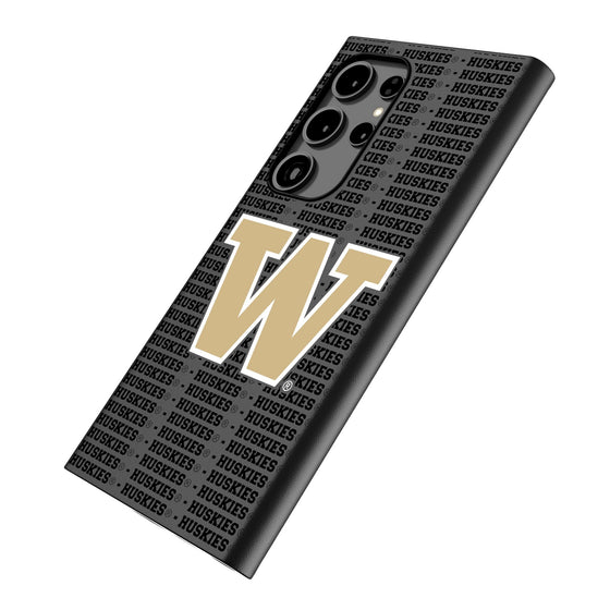 University of Washington Huskies Text Backdrop MagSafe Compatible Phone Case-1