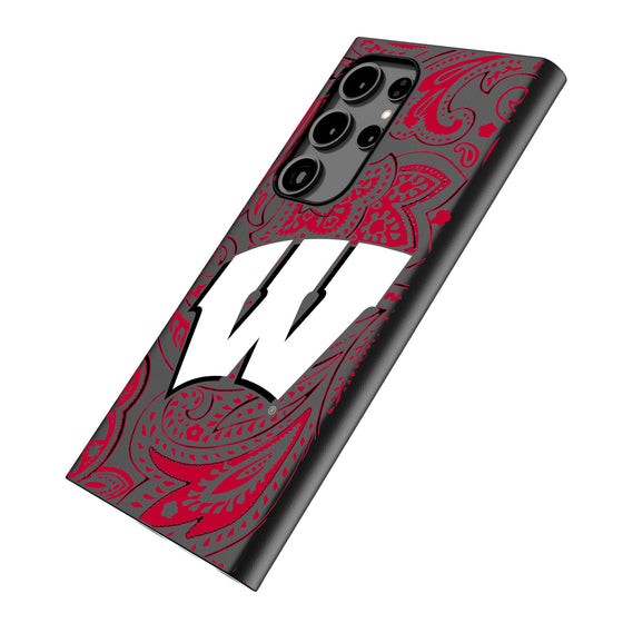 University of Wisconsin Badgers Paisley MagSafe Compatible Phone Case-1