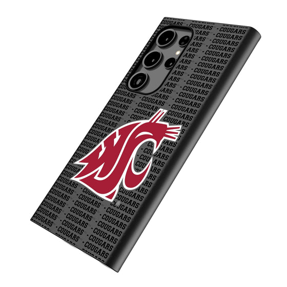 Washington State University Cougars Text Backdrop MagSafe Compatible Phone Case-1