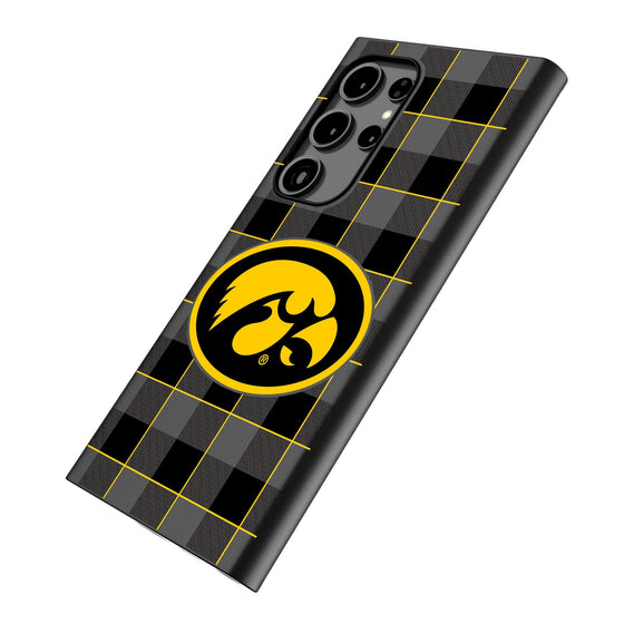 University of Iowa Hawkeyes Plaid MagSafe Compatible Phone Case-1