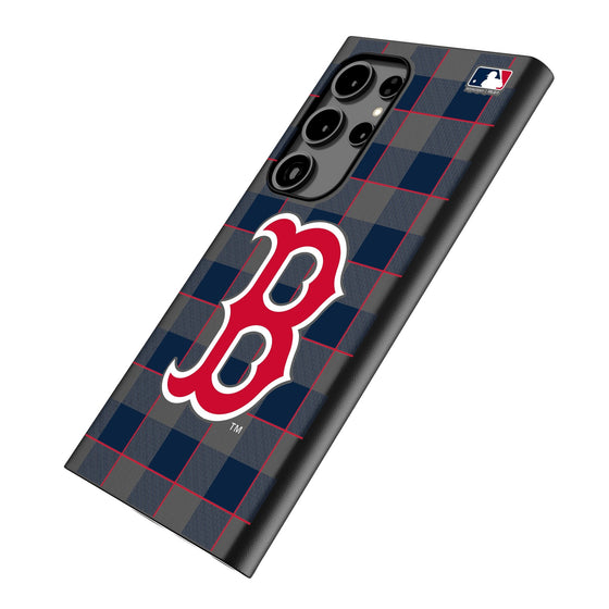 Boston Red Sox Plaid MagSafe Compatible Phone Case-1