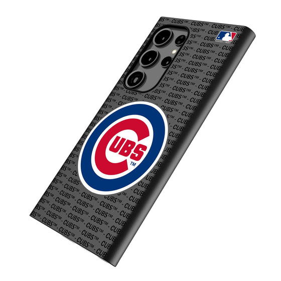 Chicago Cubs Text Backdrop MagSafe Compatible Phone Case-1