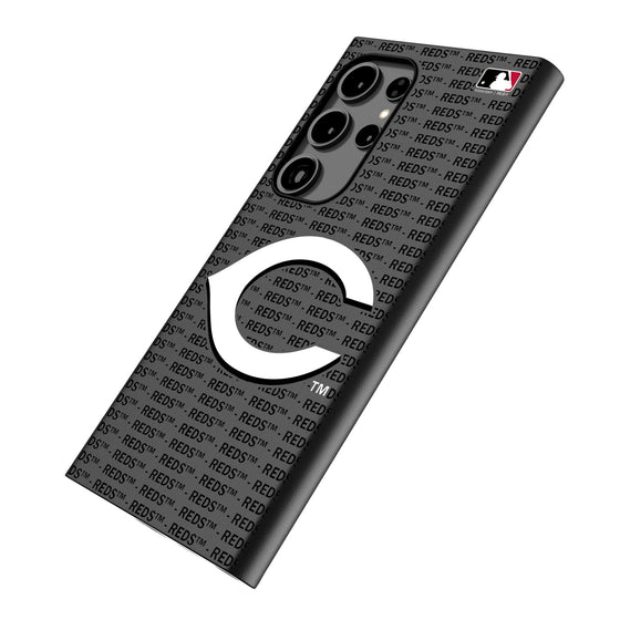 Cincinnati Reds Text Backdrop MagSafe Compatible Phone Case-1