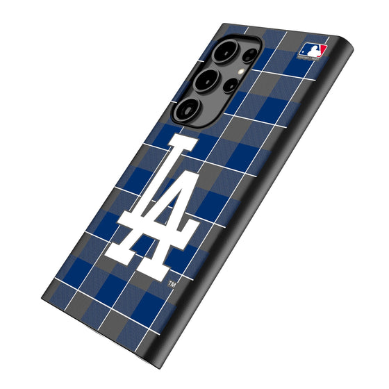 LA Dodgers Plaid MagSafe Compatible Phone Case-1