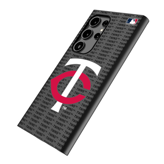 Minnesota Twins Text Backdrop MagSafe Compatible Phone Case-1