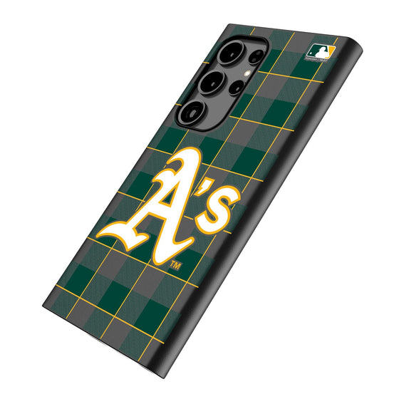 Oakland Athletics Plaid MagSafe Compatible Phone Case-1