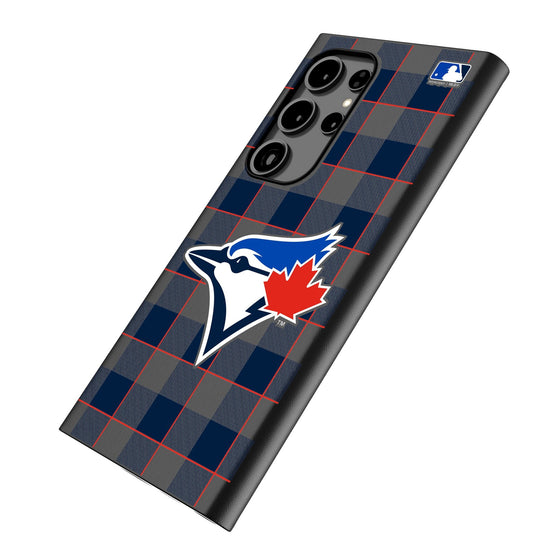 Toronto Blue Jays Plaid MagSafe Compatible Phone Case-1