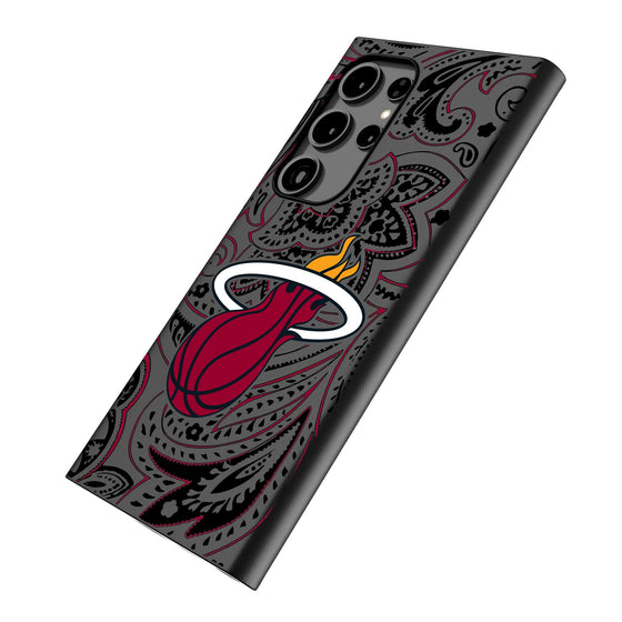 Miami Heat Paisley MagSafe Compatible Phone Case-1