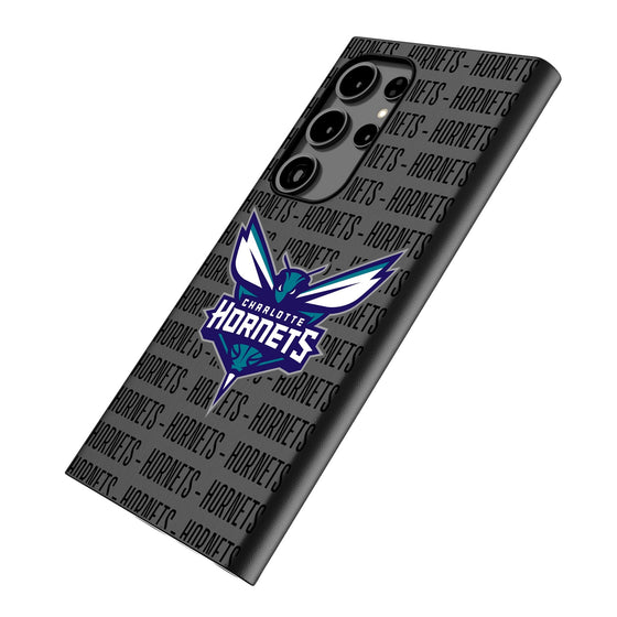 Charlotte Hornets Text Backdrop MagSafe Compatible Phone Case-1