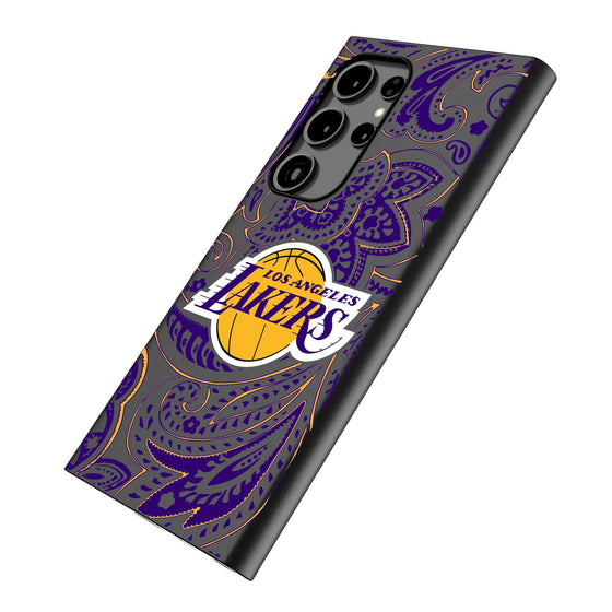 Los Angeles Lakers Paisley MagSafe Compatible Phone Case-1