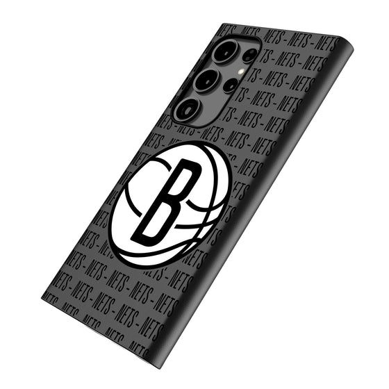 Brooklyn Nets Text Backdrop MagSafe Compatible Phone Case-1