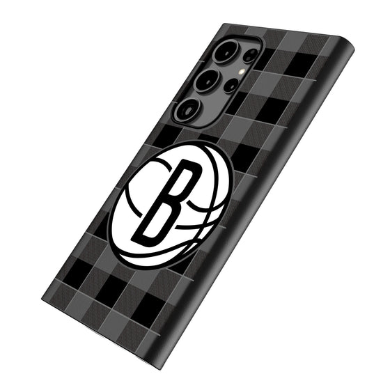 Brooklyn Nets Plaid MagSafe Compatible Phone Case-1