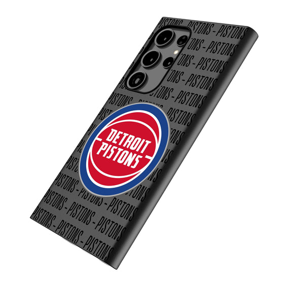 Detroit Pistons Text Backdrop MagSafe Compatible Phone Case-1