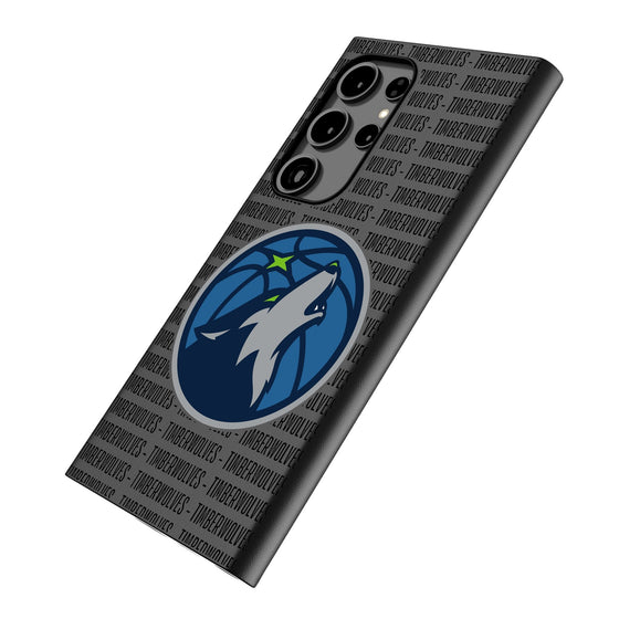 Minnesota Timberwolves Text Backdrop MagSafe Compatible Phone Case-1