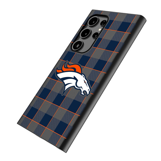 Denver Broncos Plaid MagSafe Compatible Phone Case-1