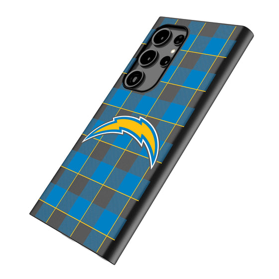 Los Angeles Chargers Plaid MagSafe Compatible Phone Case-1