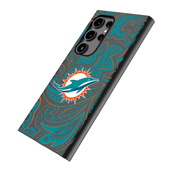 Miami Dolphins Paisley MagSafe Compatible Phone Case-1