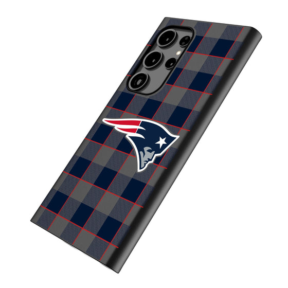 New England Patriots Plaid MagSafe Compatible Phone Case-1