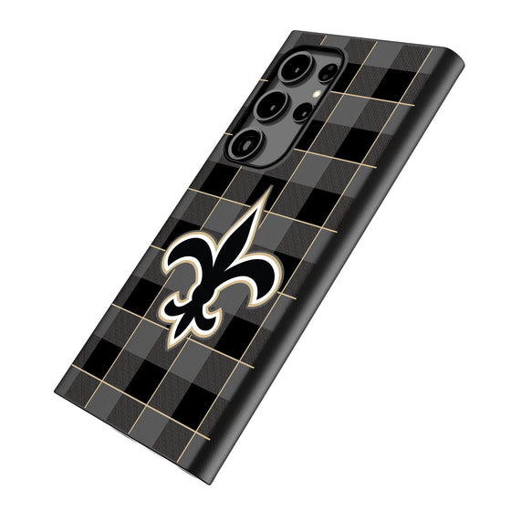 New Orleans Saints Plaid MagSafe Compatible Phone Case-1