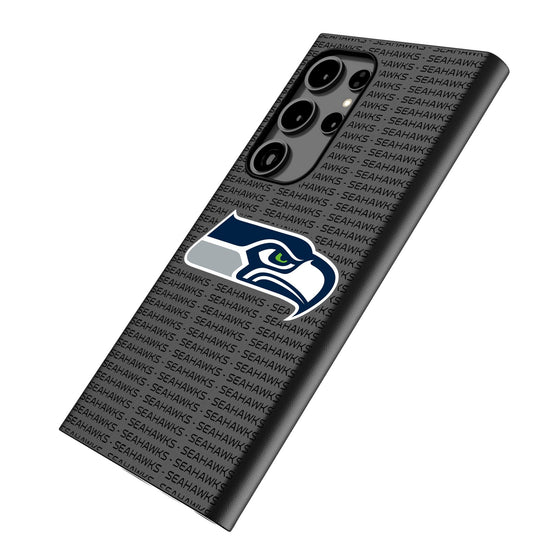 Seattle Seahawks Text Backdrop MagSafe Compatible Phone Case-1