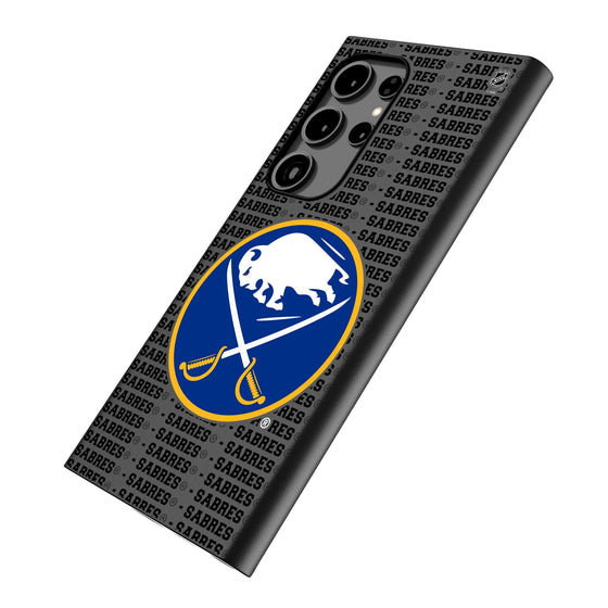 Buffalo Sabres Text Backdrop MagSafe Compatible Phone Case-1