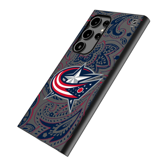 Columbus Blue Jackets Paisley MagSafe Compatible Phone Case-1