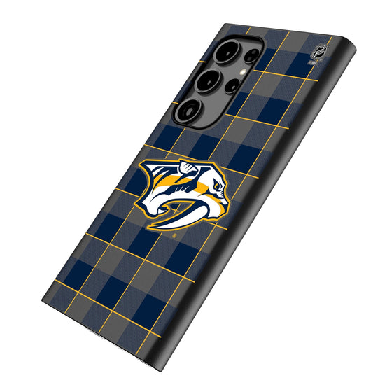 Nashville Predators Plaid MagSafe Compatible Phone Case-1