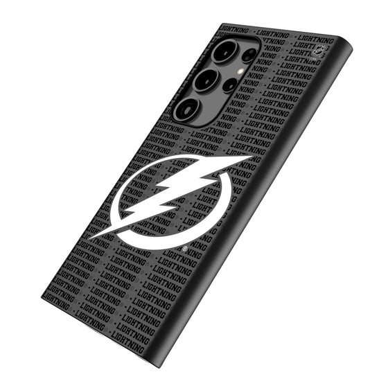 Tampa Bay Lightning Text Backdrop MagSafe Compatible Phone Case-1