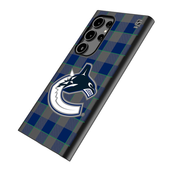 Vancouver Canucks Plaid MagSafe Compatible Phone Case-1